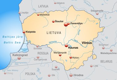 Litvanya Haritası
