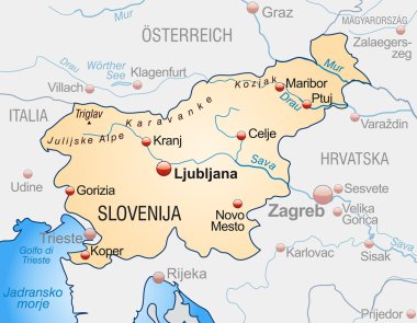 Slovenya Haritası