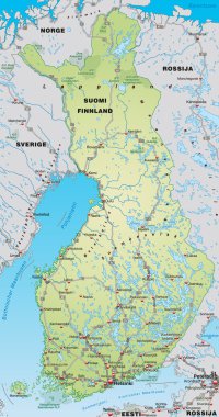 Finlandiya Haritası