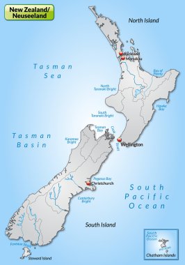 Yeni Zelanda Haritası