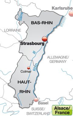 alsace Haritası