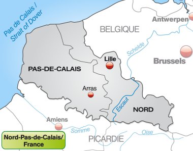 Kuzey-pas-de-calais Haritası