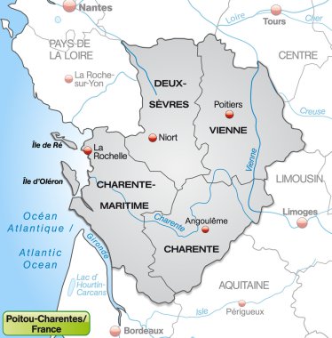 poitou-charentes Haritası