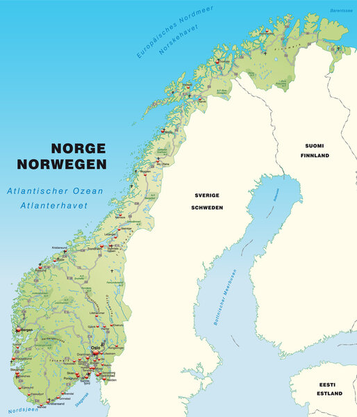 Map of Norway