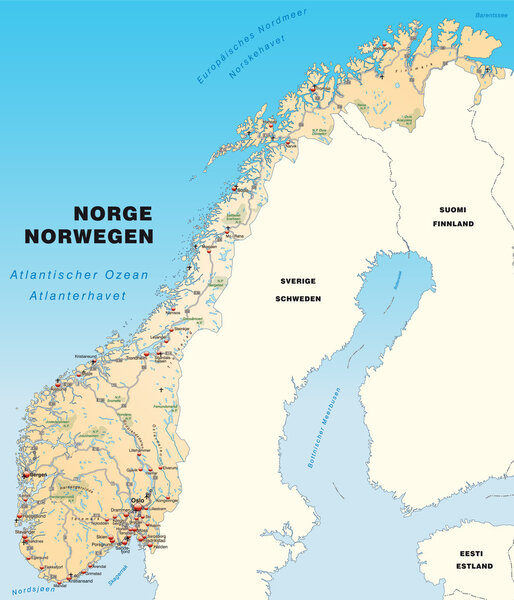 Map of Norway