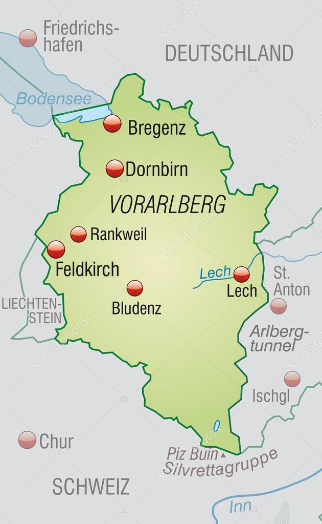 Vorarlberg Karte | Karte
