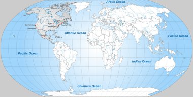 Kuzey Amerika Haritası