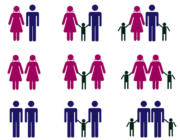 Couples et adoption — Image vectorielle