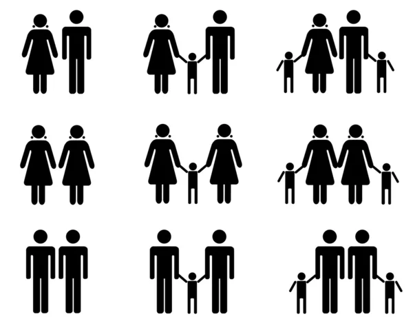 Couples et adoption — Image vectorielle