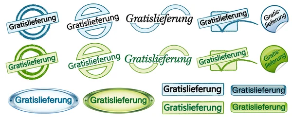 Kostenlose Lieferung — Stockvektor