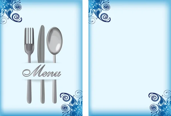 Menu card — Stock Vector