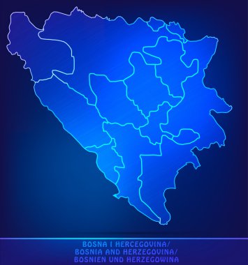 Bosna-Hersek Haritası