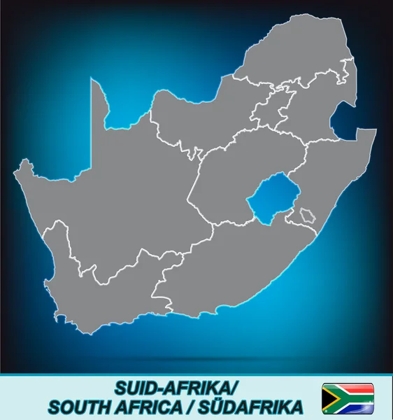 Carte de l'Afrique du Sud — Image vectorielle