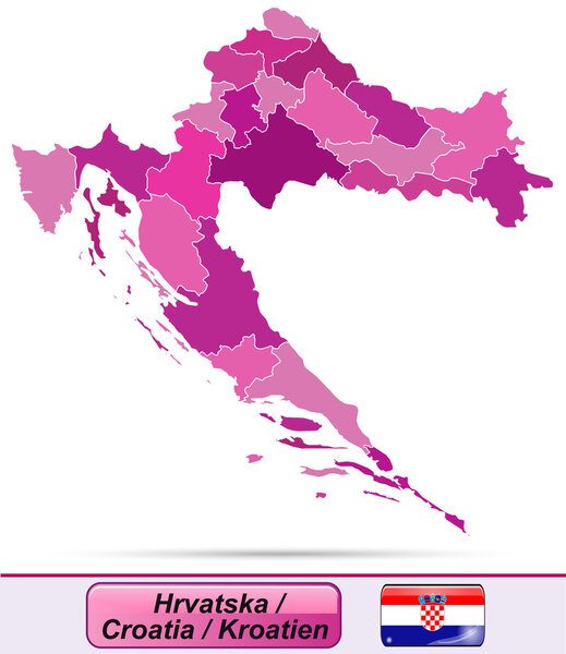 Map of Croatia