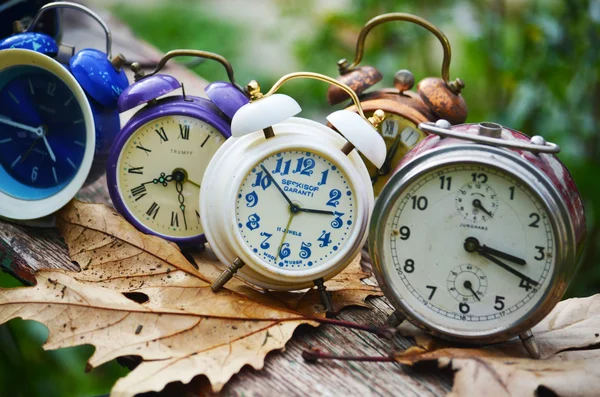 Ancient alarm clocks — Stock Photo, Image