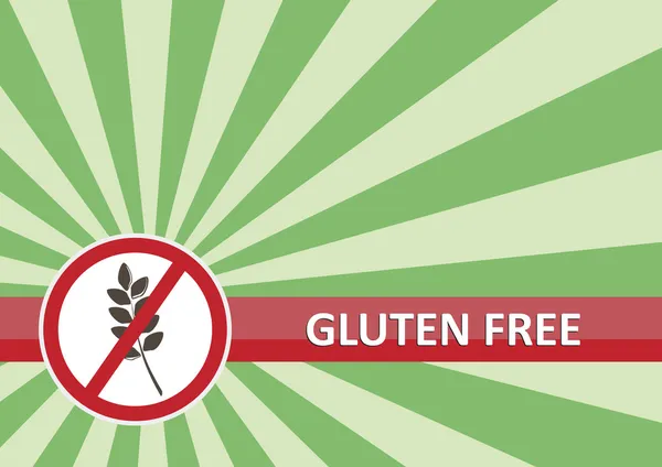 Banner sin gluten — Archivo Imágenes Vectoriales