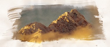 Mountain Painting clipart