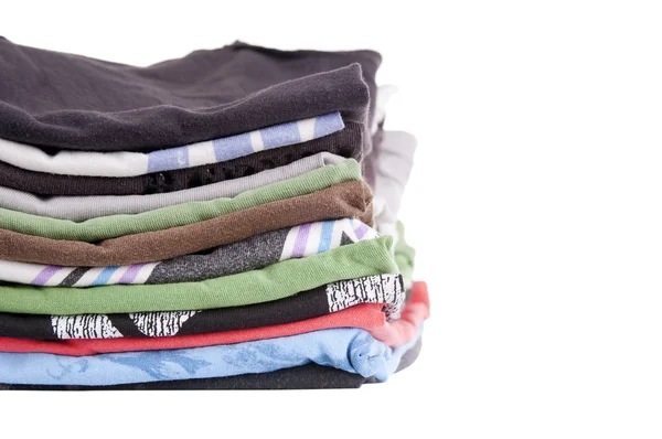 Tshirt Stack isolato — Foto Stock