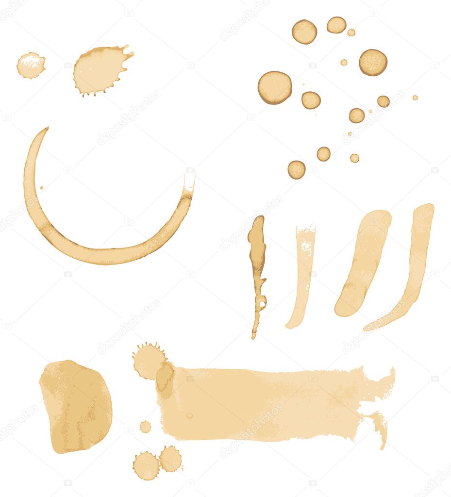 Coffee Stains Vector