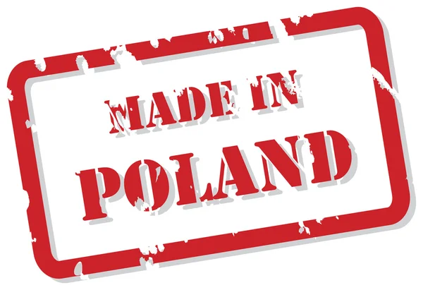 Polónia carimbo — Vetor de Stock