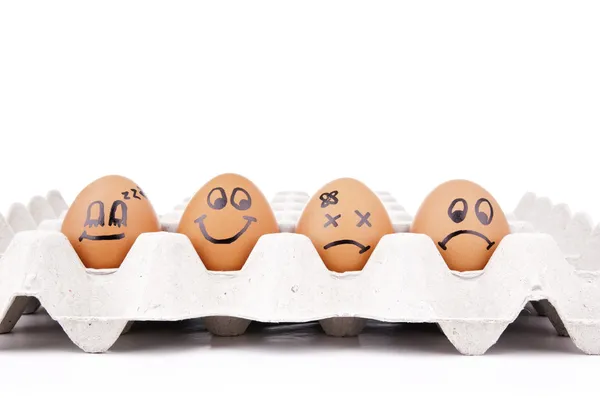 Caracteres de ovo — Fotografia de Stock