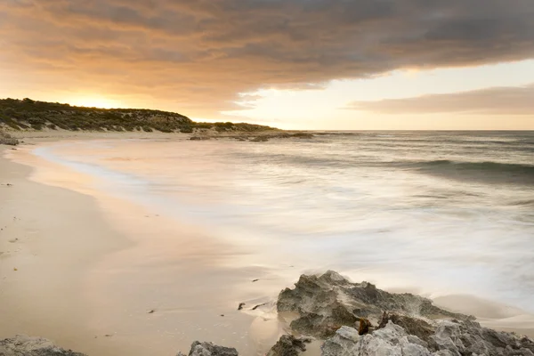 Coucher de soleil plage — Photo