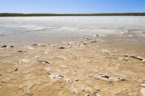 塩の湖を形成 — ストック写真