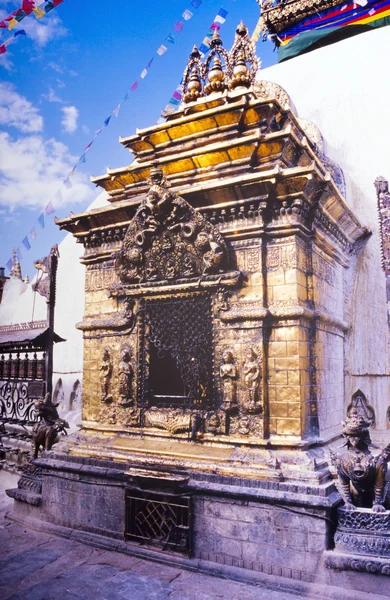 Santuário em nepal — Fotografia de Stock