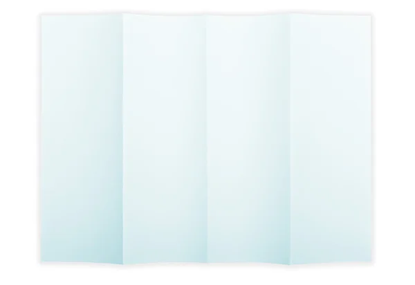 Papel azul plegado — Foto de Stock