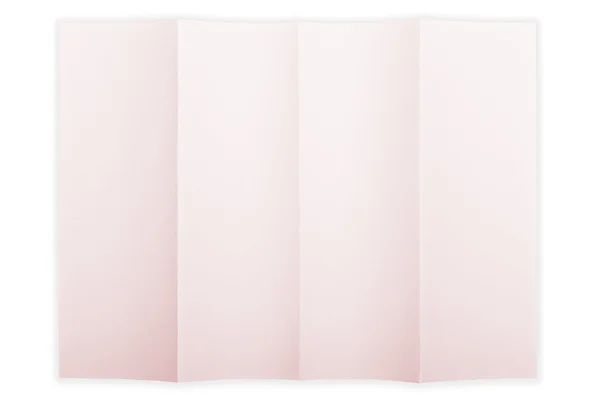 Papel rosa dobrado — Fotografia de Stock