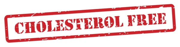 Cholesterol gratis Rubberstempel — Stockvector