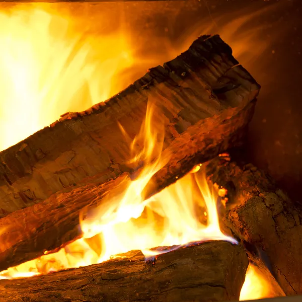 Holzfeuer — Stockfoto