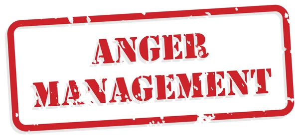 Anger Management Rubber Stamp — Stockvector