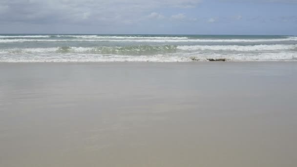 Olas Lapping Beach — Vídeos de Stock