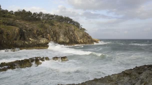 Noord kloof, stradbroke-eiland — Stockvideo