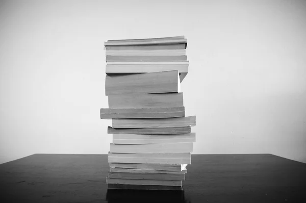 Book Stack on Table — Stockfoto