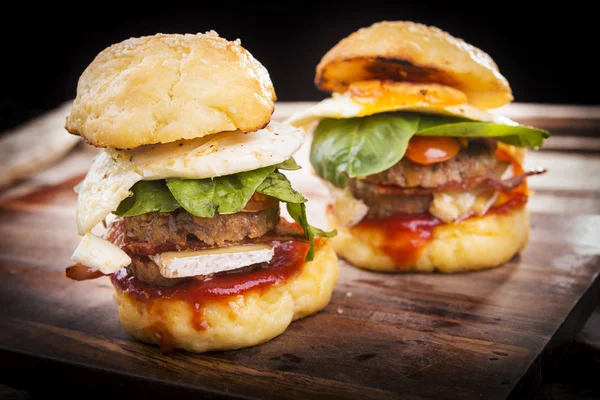 Sliders de hambúrguer — Fotografia de Stock