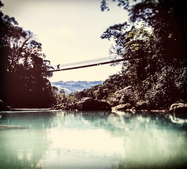 Vintage Adventure Bridge — Stock Photo, Image