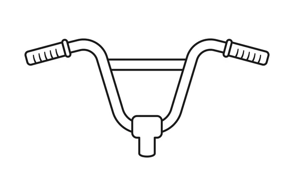 Guidon Vélo Style Bmx Vecteur — Image vectorielle