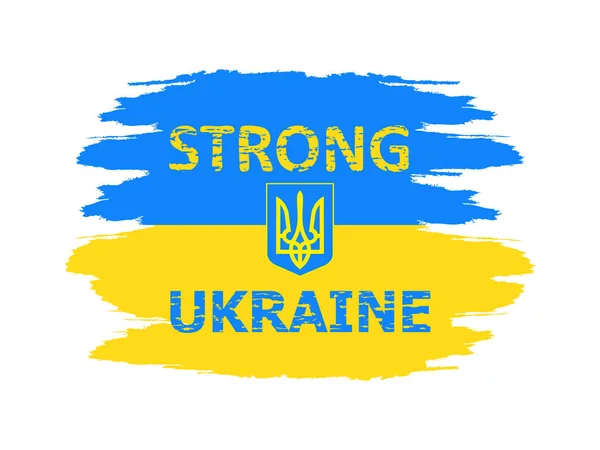 Ukraine Frieden Für Die Ukraine Ukrainische Flagge Freie Ukraine Standing — Stockfoto