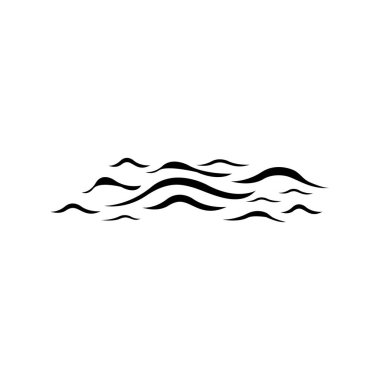 Desen ayarlandı. Vektör Şablonu Çizim Dalgası