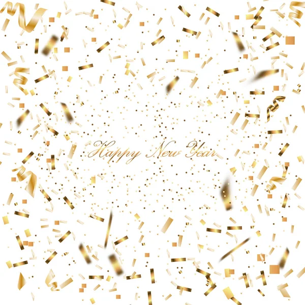 Happy New Year 2023 Greeting Card Poster Confetti — Stok fotoğraf