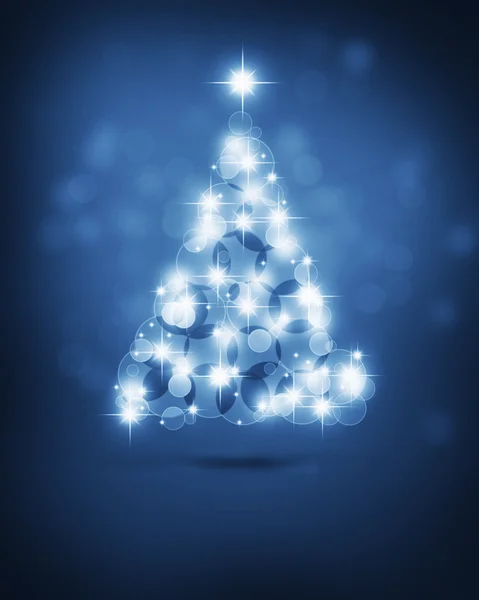 Albero di Natale blu — Foto Stock