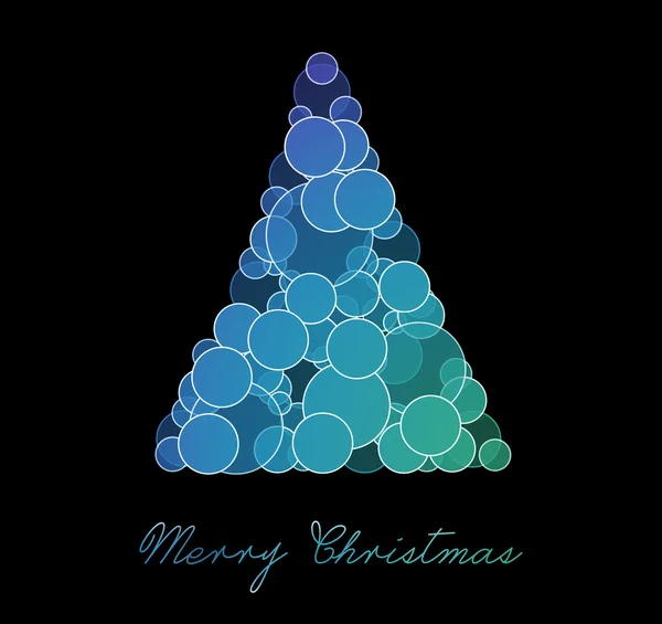 Blauw en paars kerstboom — Stockfoto
