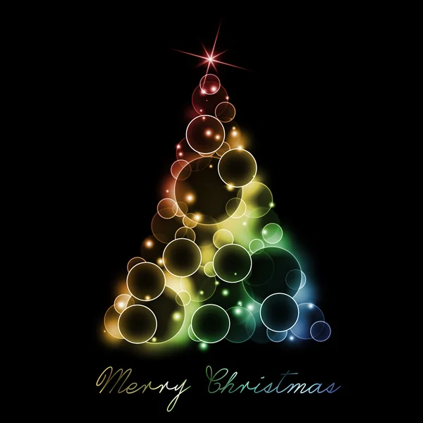 Farverige juletræ - Stock-foto
