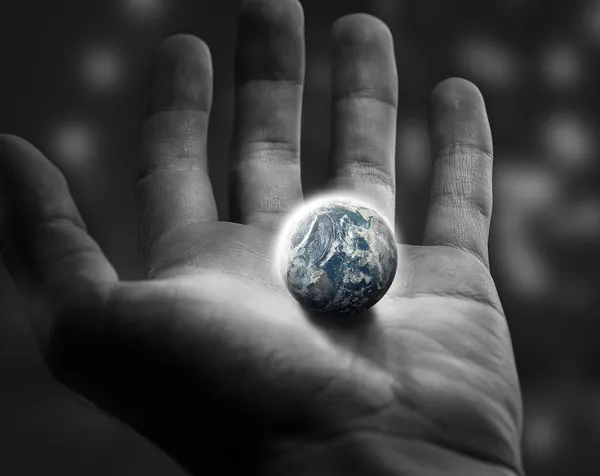 Holding the world. — Stock Photo, Image