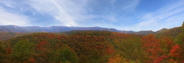 Панорама Blue Ridge Parkway восени — стокове фото