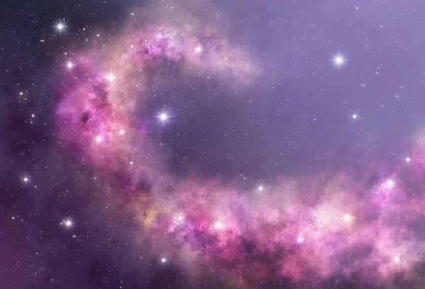 紫色星云a — 图库照片