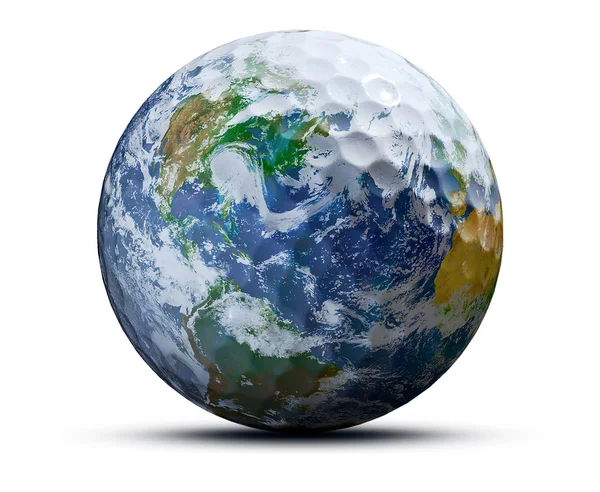 Golfball auf Tee — Stockfoto