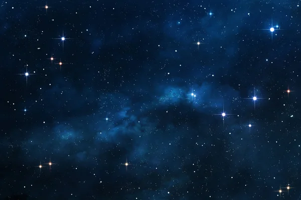 領域の背景の青い星雲 ストックフォト